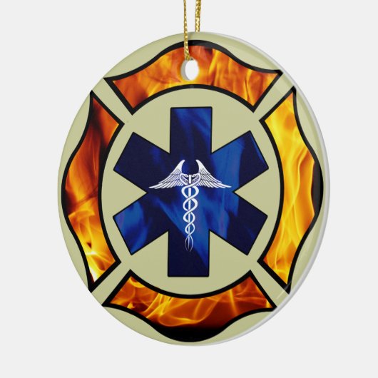 Vuur-EMS-versiering Keramisch Ornament (Links)