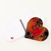 Vuur en Beauty Hartvormig Notitieboek (Binnen)