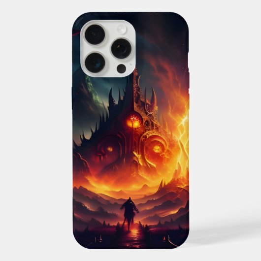 Vuur en Brimstone Landschap 4 iPhone Hoesje (Achterkant)