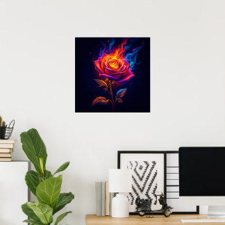 Vuur en de Roos Poster