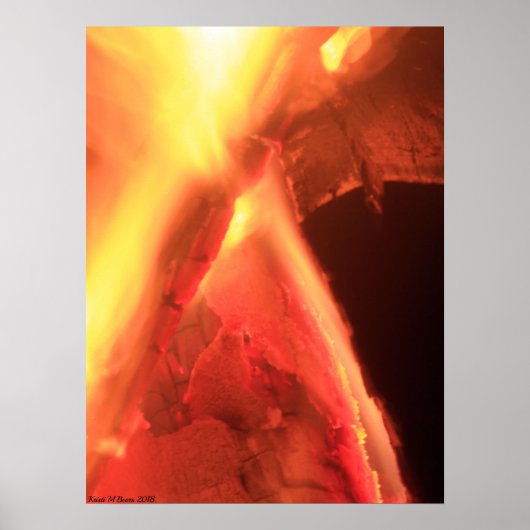 Vuur en hout poster (Voorkant)