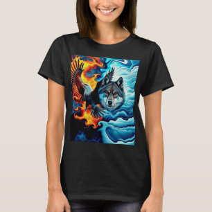 Vuur en ijs - Adelaar & Wolf T-shirt