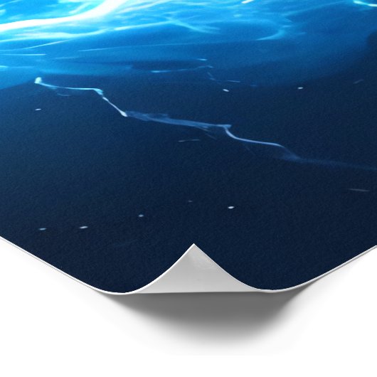 Vuur en ijs - bliksem poster (Hoek)