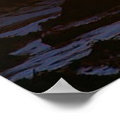 Vuur en ijs boven een Oranje Poster (Hoek)