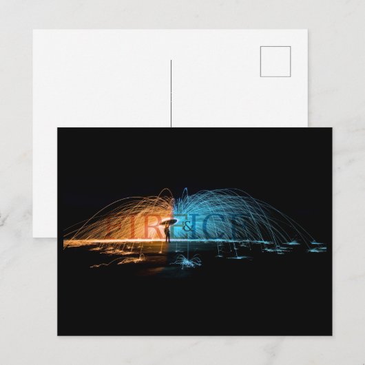 Vuur en ijs briefkaart (Voorkant / Achterkant)