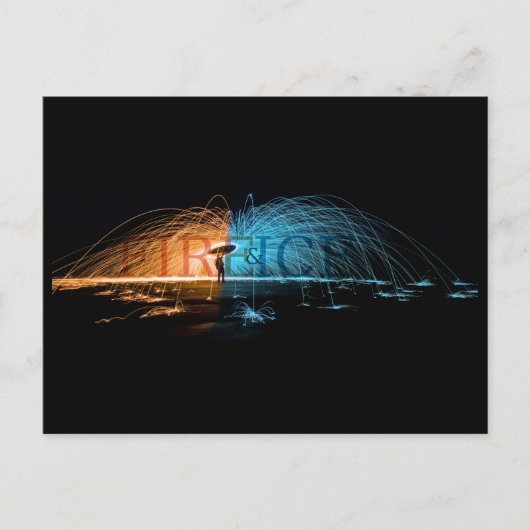 Vuur en ijs briefkaart (Voorkant)