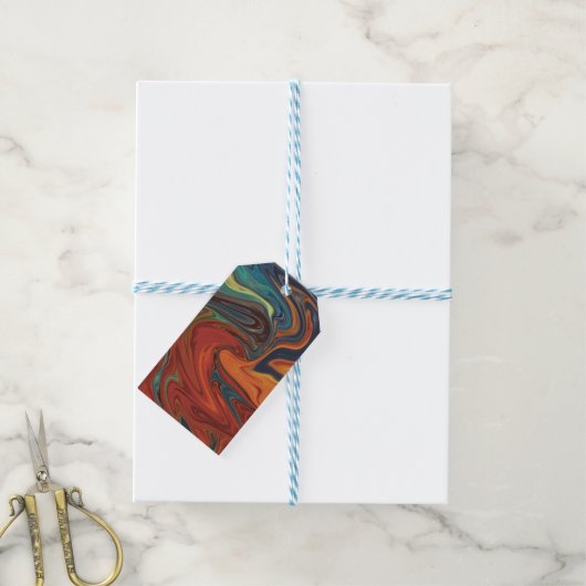 vuur en ijs cadeautags cadeaulabel (Met Touw)
