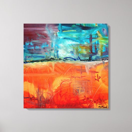 Vuur en ijs canvas afdruk (Voorkant)