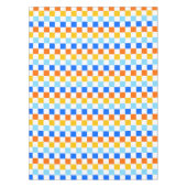 Vuur en ijs dambord patroon tafelkleed (Voorkant)