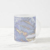 Vuur en ijs, digitaal abstract matglas koffiemok (Voorkant rechts)