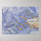 Vuur en ijs, digitaal abstract poster (Voorkant)