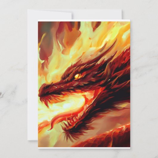 Vuur en Ijs Dragon Ai Art Kaart (Achterkant)