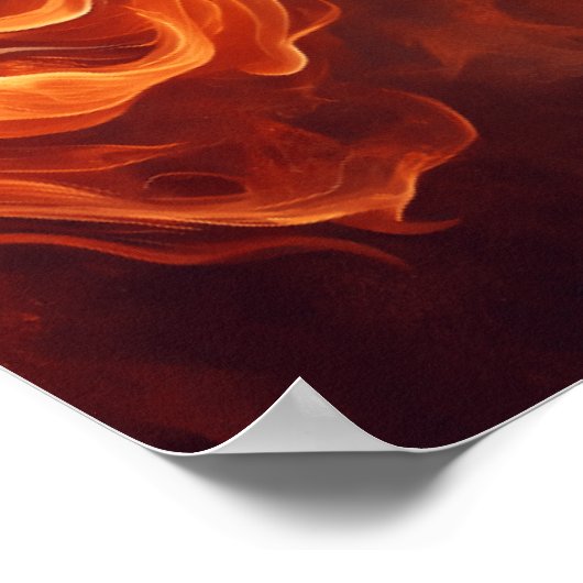 Vuur en ijs: een handbereik poster (Hoek)