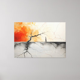 Vuur en ijs en bijna niets leuks 1 canvas afdruk