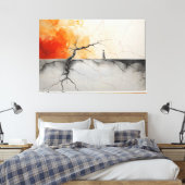 Vuur en ijs en bijna niets leuks 1 canvas afdruk (Insitu (Slaapkamer))