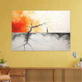 Vuur en ijs en bijna niets leuks 1 canvas afdruk (Insitu (Woonkamer))