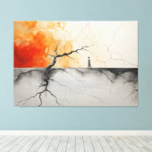 Vuur en ijs en bijna niets leuks 1 canvas afdruk (Insitu (Houten vloer))