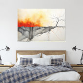 Vuur en IJs en bijna niets leuks 2 Canvas Afdruk (Insitu (Slaapkamer))