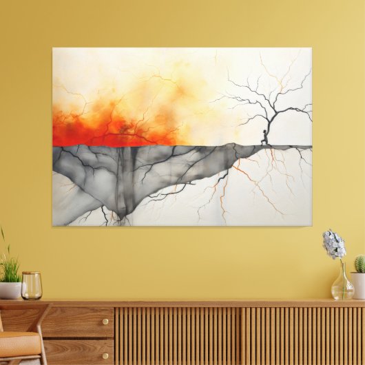 Vuur en IJs en bijna niets leuks 2 Canvas Afdruk (Insitu (Woonkamer))