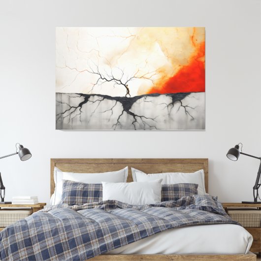 Vuur en IJs en Bijna niets leuks 3 Canvas Afdruk (Insitu (Slaapkamer))