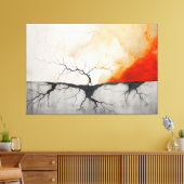 Vuur en IJs en Bijna niets leuks 3 Canvas Afdruk (Insitu (Woonkamer))