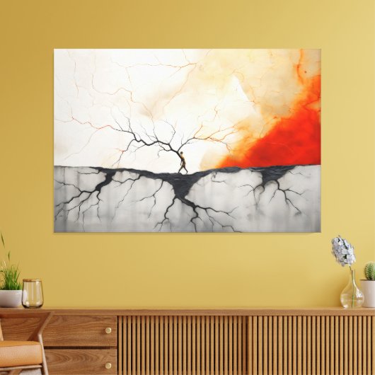 Vuur en IJs en Bijna niets leuks 3 Canvas Afdruk (Insitu (Woonkamer))