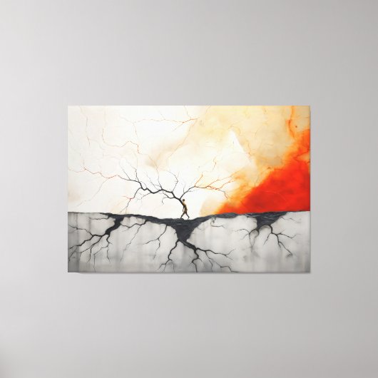 Vuur en IJs en Bijna niets leuks 3 Canvas Afdruk (Voorkant)