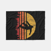 Vuur en ijs Halloween bijpassende paar last minute Fleece Deken (Voorkant (Horizontaal))