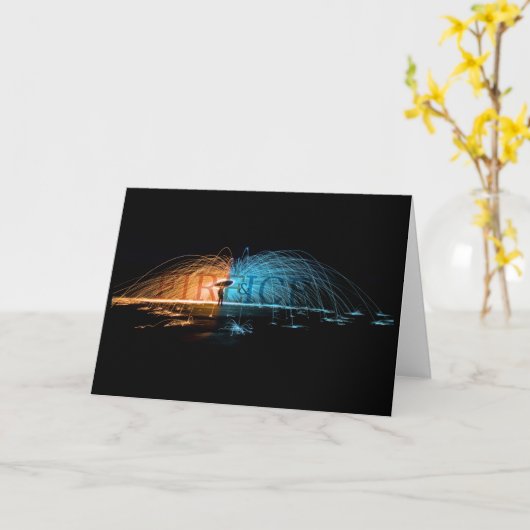 Vuur en ijs kaart (Gele Bloem)