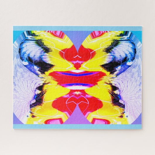 Vuur en ijs kunst legpuzzel (Horizontaal)