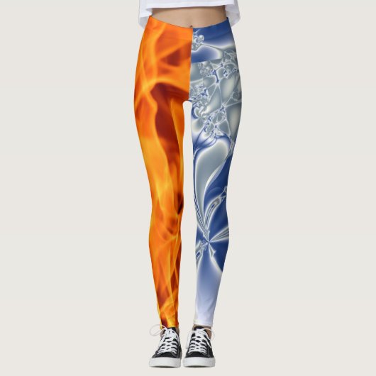 Vuur en ijs leggings (Voorkant)