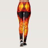 Vuur en ijs Mandala Leggings (Achterkant)