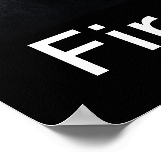 Vuur en ijs met vuurhand IJ-poster Poster (Hoek)