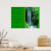 Vuur en ijs met watervallen Posters (Keuken)