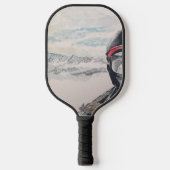 Vuur en ijs pickleball paddle (Voorkant)