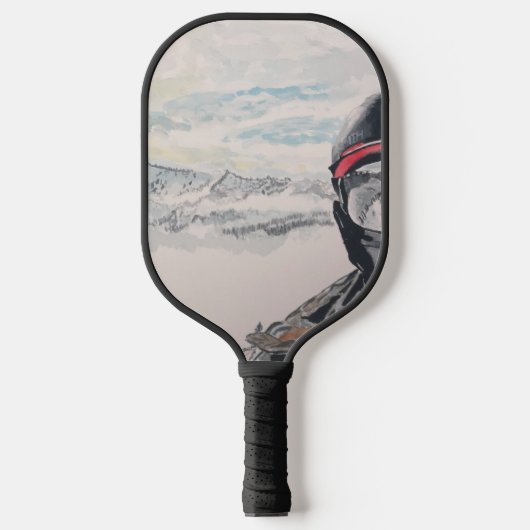 Vuur en ijs pickleball paddle (Voorkant)
