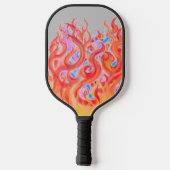 Vuur en ijs pickleball paddle (Achterkant)