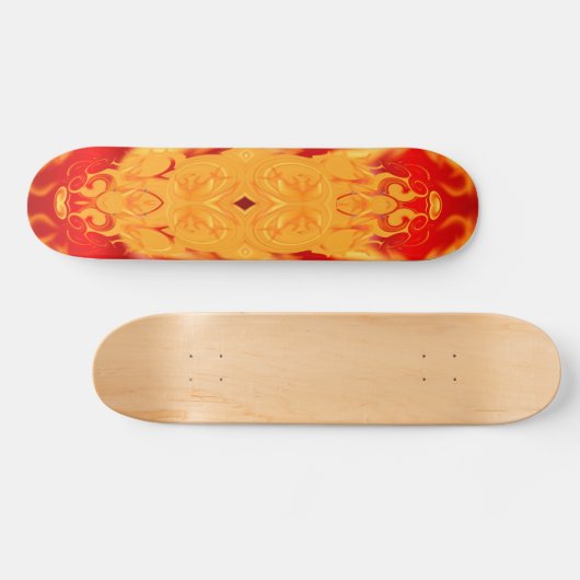 Vuur en ijs skateboard (Horizontaal)