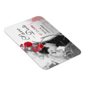 Vuur en ijs sparen de datum magneten | Rode rozen (Rechterzijde)