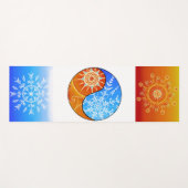 Vuur en ijs yogamat (Voorkant (horizontaal))