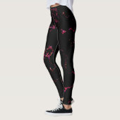 Vuur en ijs: zwarte en rode Leggings (Links)