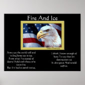 Vuur en ijsbalkadelaar 4 juli Posters 8 (Voorkant)