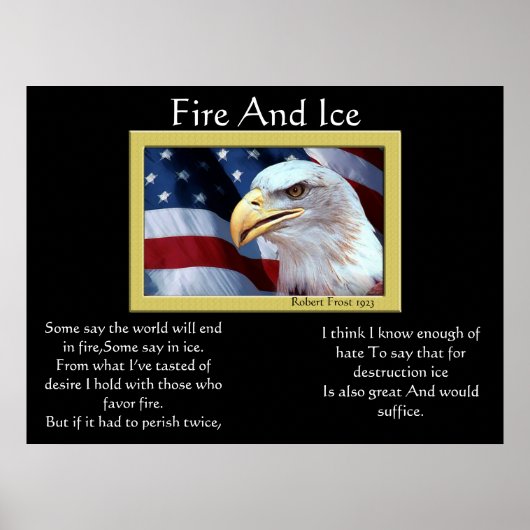 Vuur en ijsbalkadelaar 4 juli Posters 8 (Voorkant)
