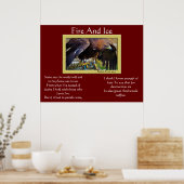 Vuur- en ijsbalkadelaars op een Poster (Keuken)