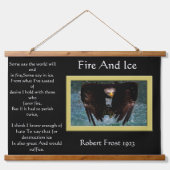 Vuur- en ijsbalkspatten hangend wandkleed (Voorkant)