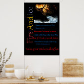 Vuur- en ijsbestrijding poster (Keuken)