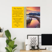 Vuur en ijskoude Posters (Thuiskantoor)