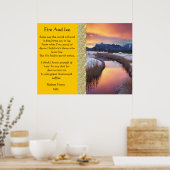 Vuur en ijskoude Posters (Keuken)