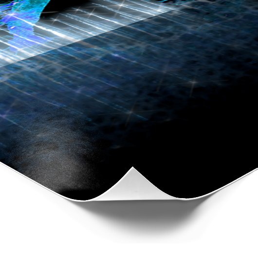 Vuur- en ijspaarden Acryldruk Perfect Poster (Hoek)