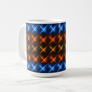 Vuur- en ijssterpatroon koffiemok